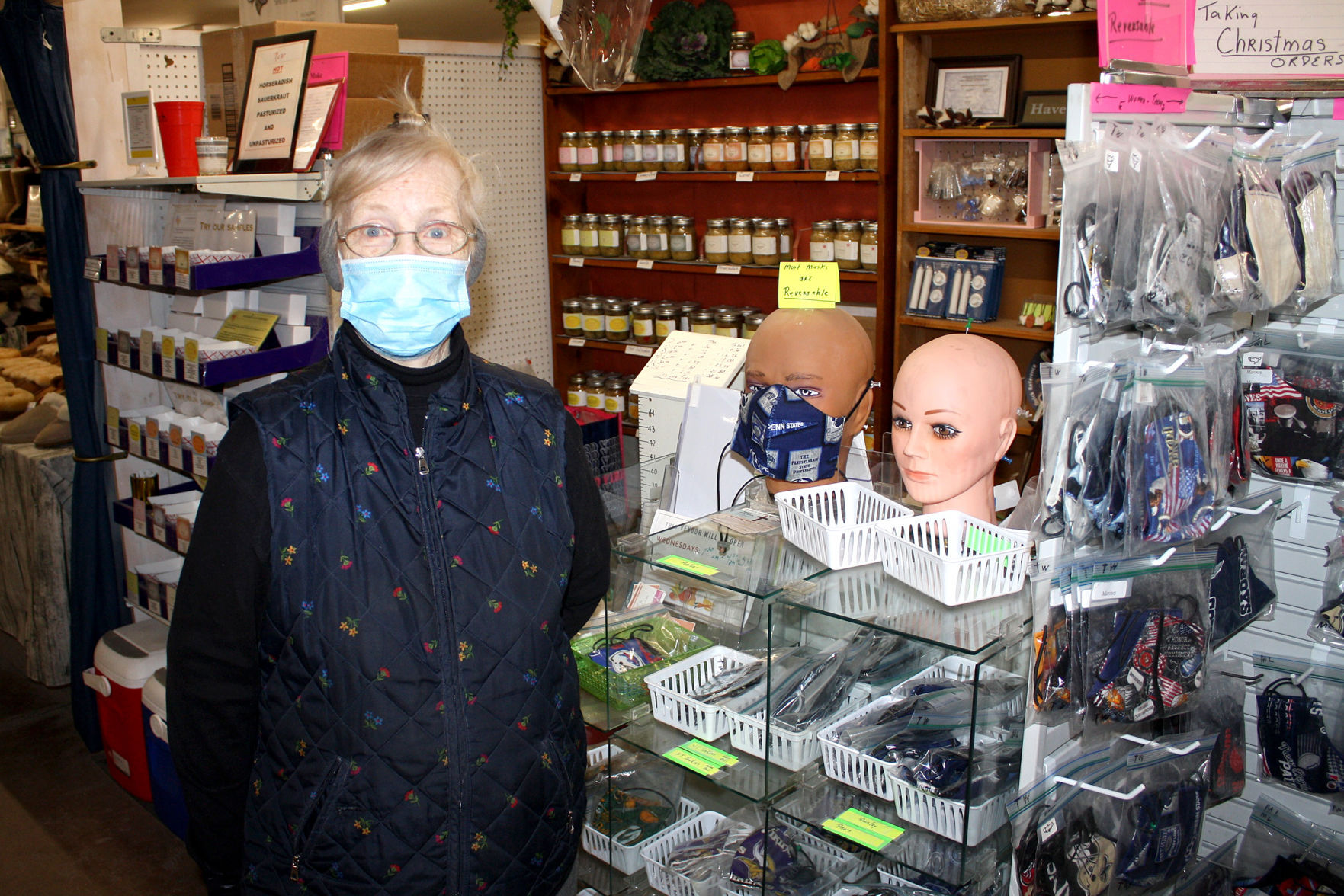 Team-themed masks offered by Elsie Pardoe